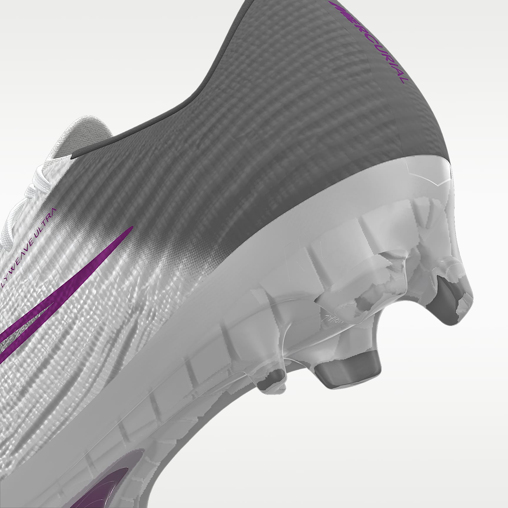 Nike Mercurial Superfly 11 Elite By You personalisierbarer Low-Top-Fußballschuh für normalen Rasen – Weiß/Weiß [7877710227]