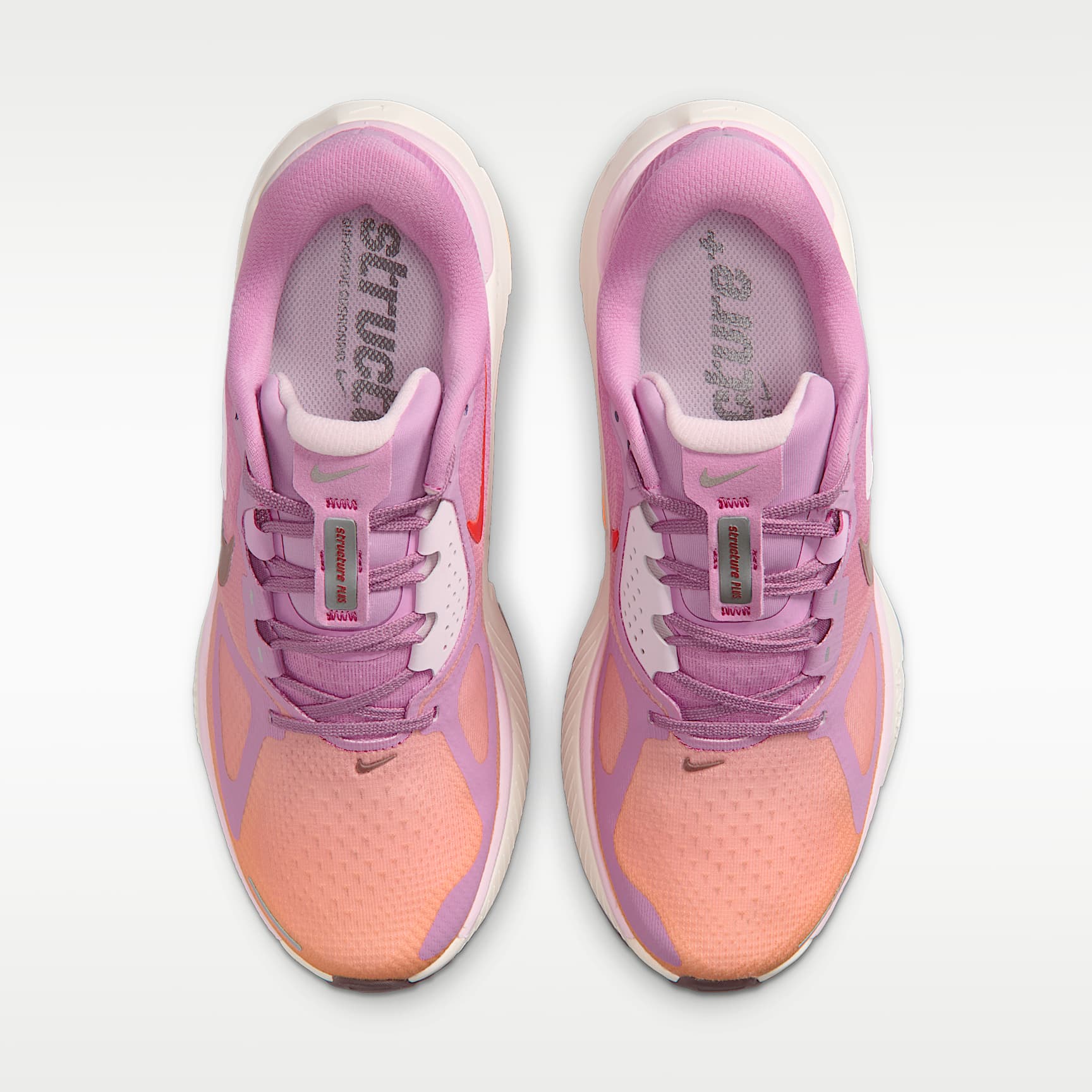 Nike Structure Plus Straßenlaufschuh (Damen) – Light Magenta/Orange Pulse/Pink Foam/Tattoo