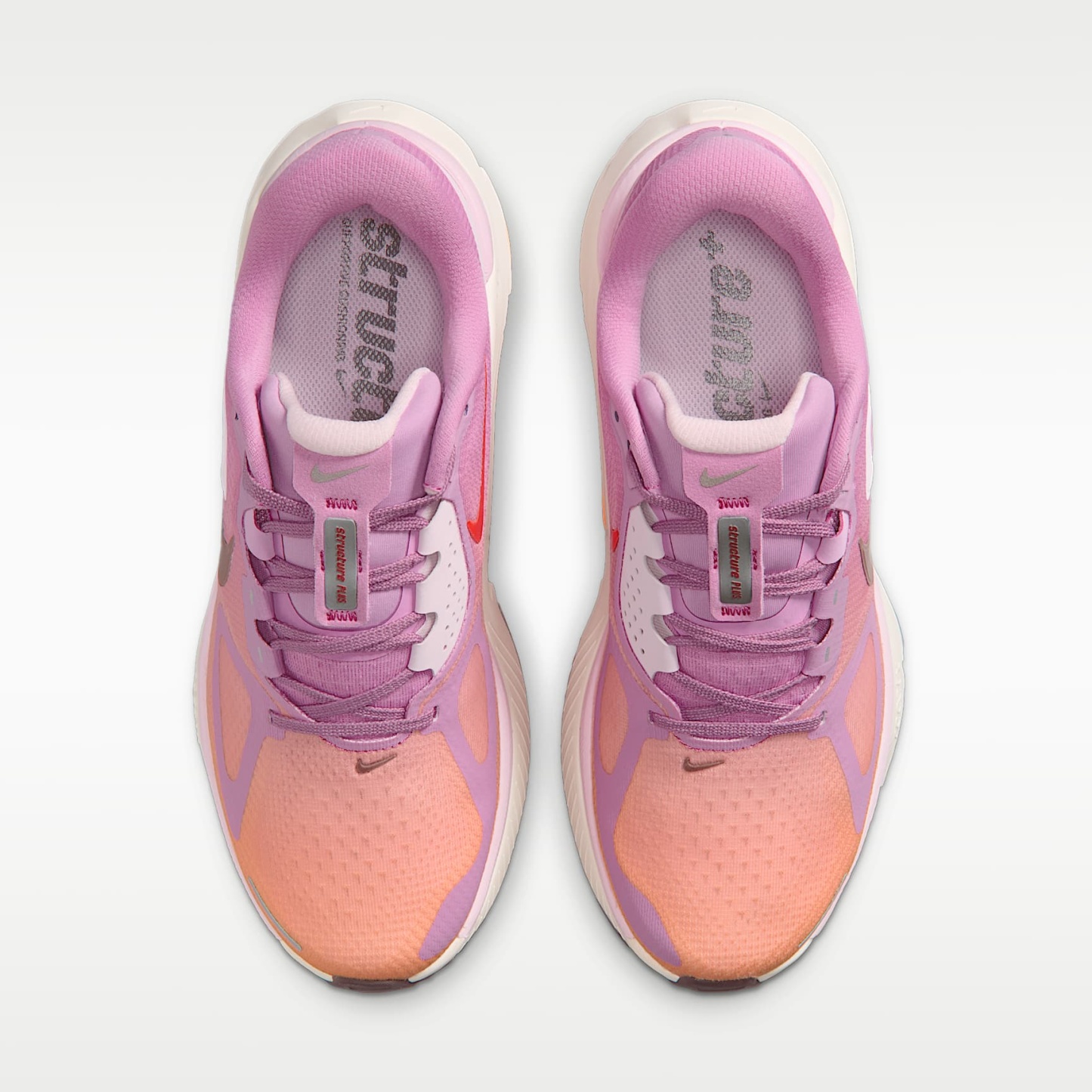 Nike Structure Plus Straßenlaufschuh (Damen) – Light Magenta/Orange Pulse/Pink Foam/Tattoo