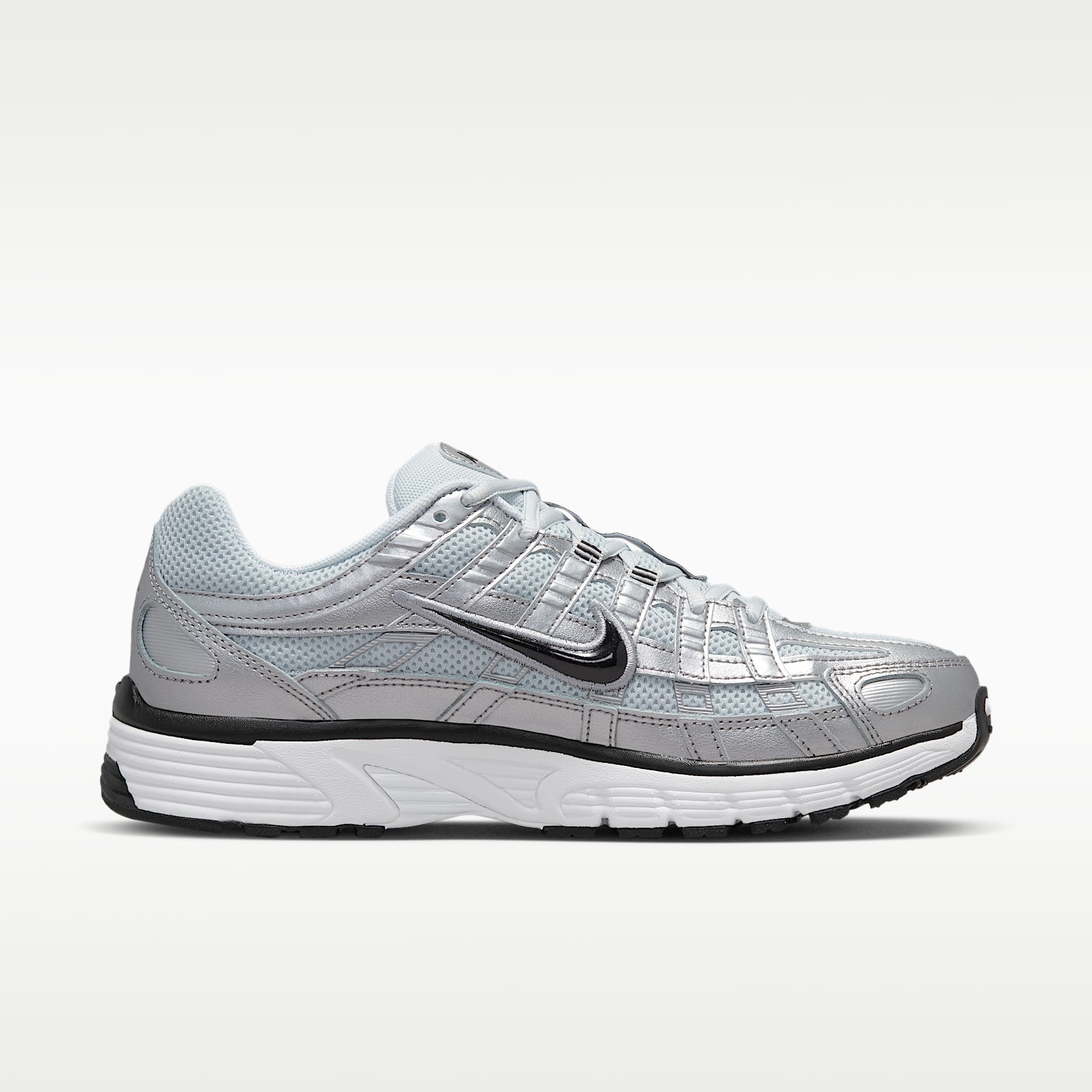 Nike P-6000 Schuh – Weiß/Metallic Silver/Pure Platinum/Schwarz