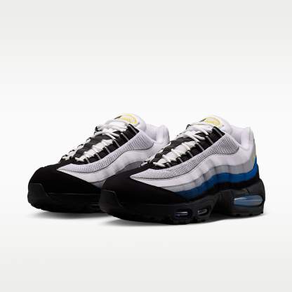 Nike Air Max 95 Big Bubble Schuh (Herren) – Weiß/Schwarz/Reflect Silver/Royal Blue