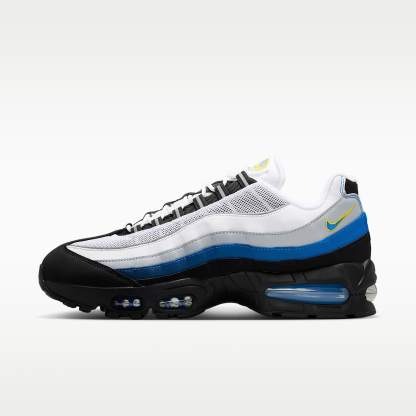 Nike Air Max 95 Big Bubble Schuh (Herren) – Weiß/Schwarz/Reflect Silver/Royal Blue