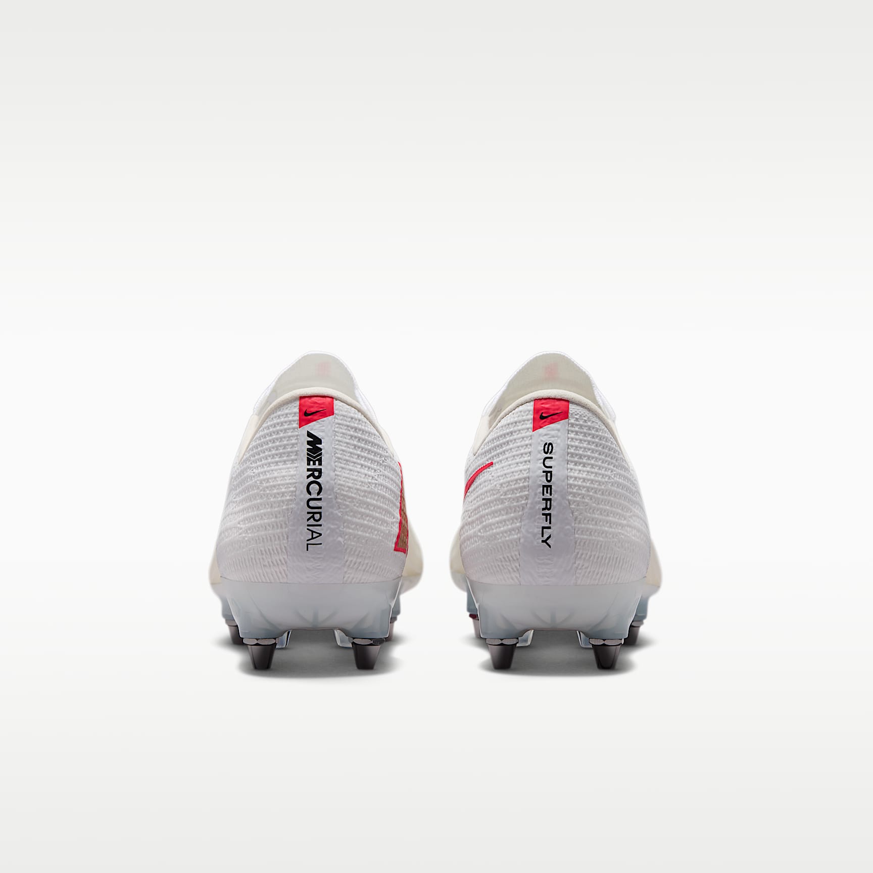 Nike Mercurial Superfly 11 Elite Low-Top-Fußballschuh für weichen Rasen – Weiß/Bright Crimson/Blur
