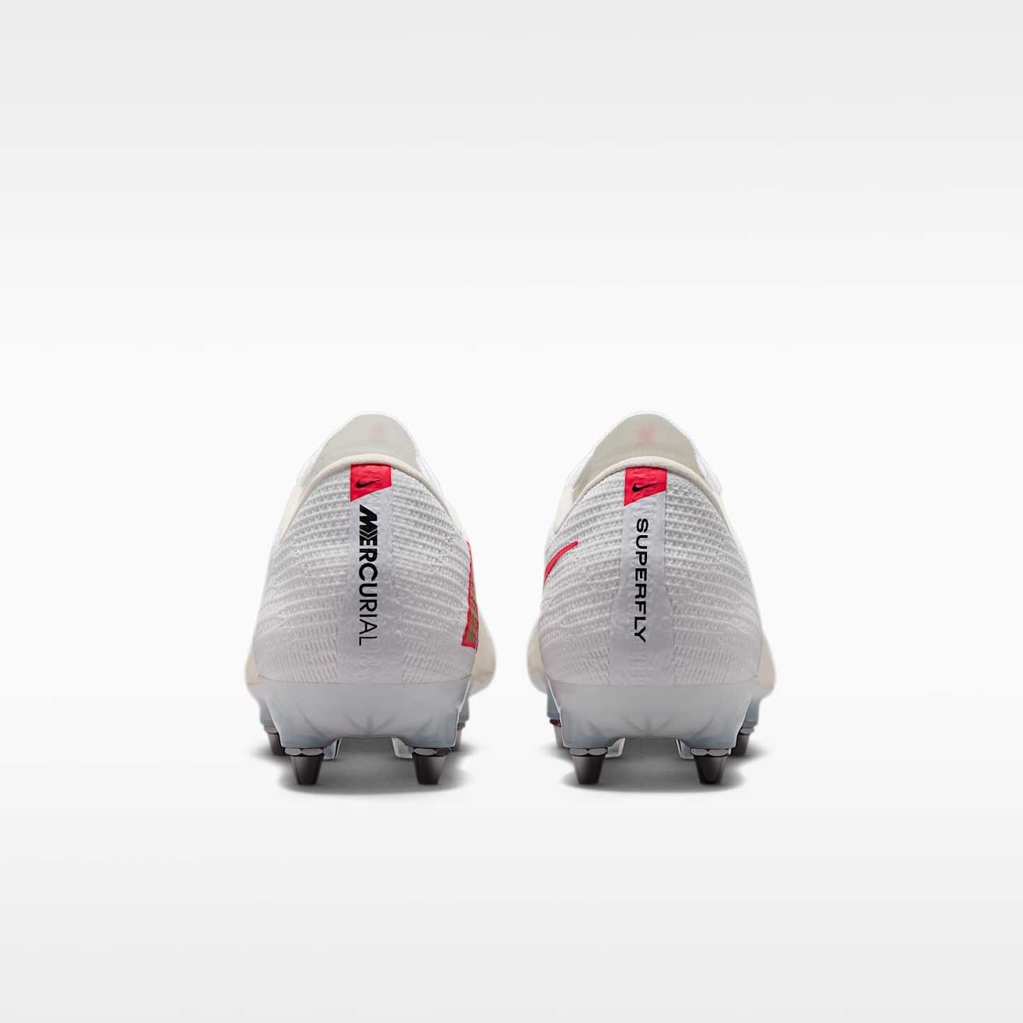 Nike Mercurial Superfly 11 Elite Low-Top-Fußballschuh für weichen Rasen – Weiß/Bright Crimson/Blur