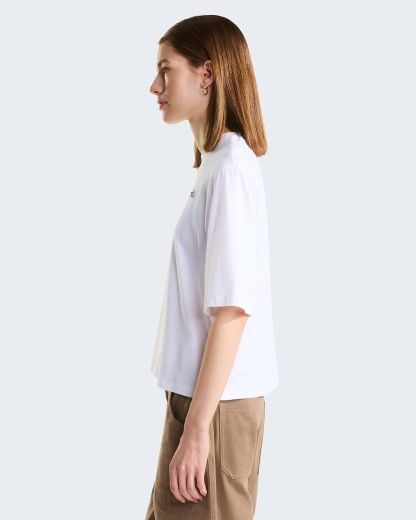 TNF™ Essential Simple Dome Boxy T-Shirt mit lockerer Passform Damen – TNF White