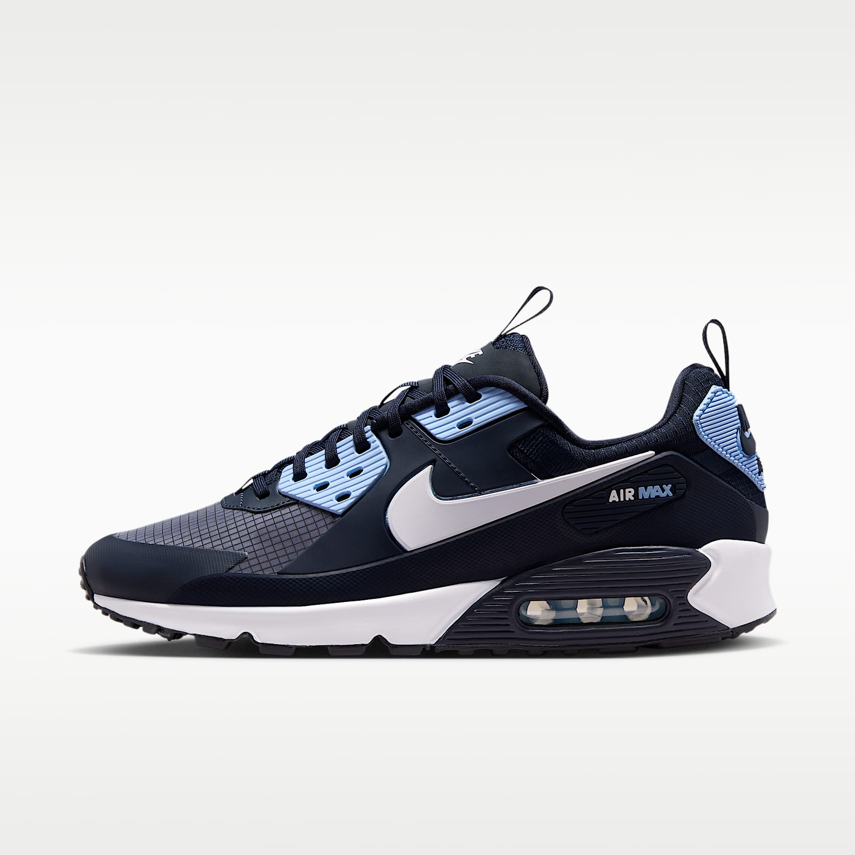 Nike Air Max 90 Drift Schuh (Herren) – Dark Obsidian/Psychic Blue/Weiß