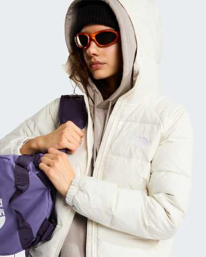 Hydrenalite™ Daunenjacke mit Kapuze Damen – White Dune