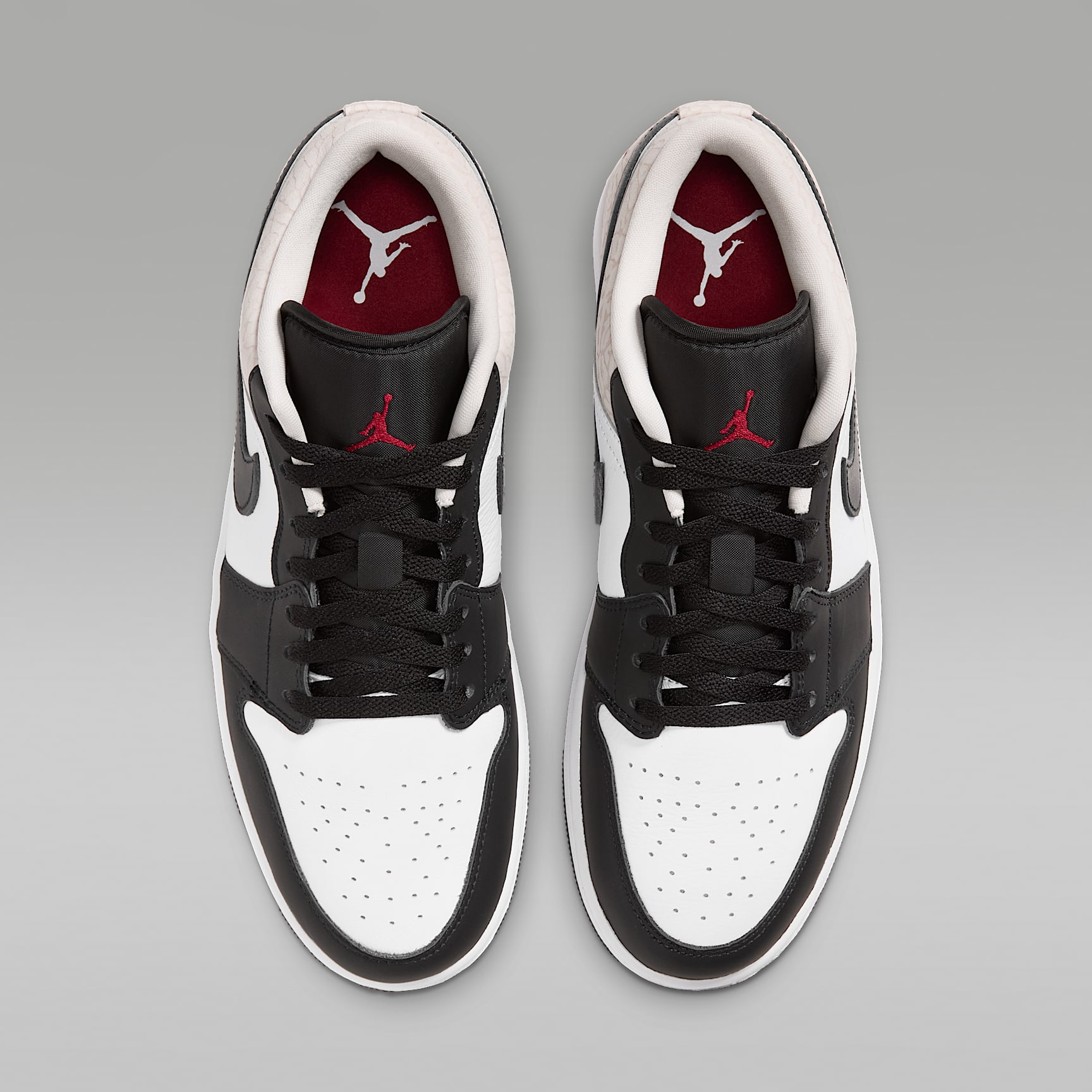 Air Jordan 1 Low SE Herrenschuh – Schwarz/Weiß/Light Orewood Brown/Team Red
