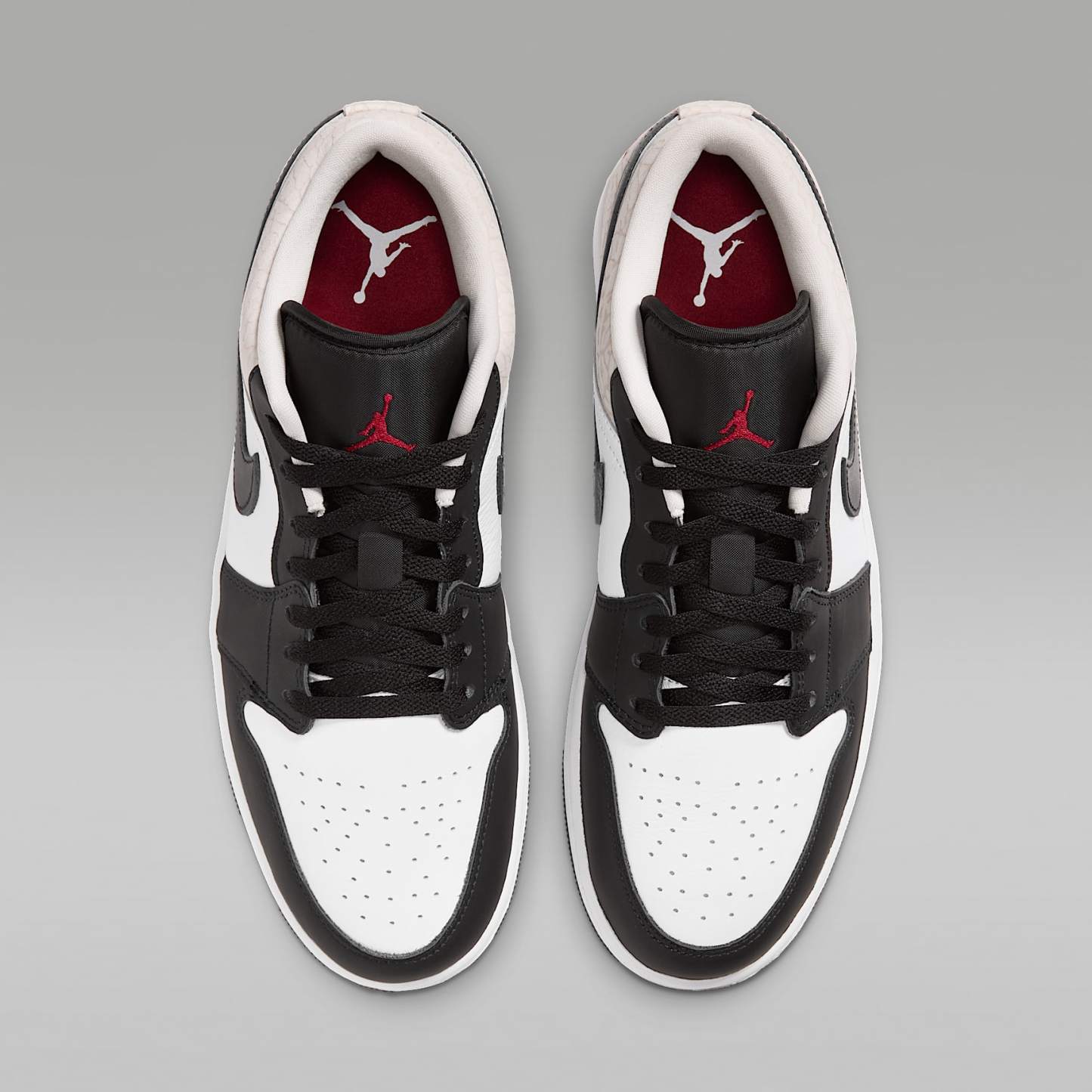 Air Jordan 1 Low SE Herrenschuh – Schwarz/Weiß/Light Orewood Brown/Team Red