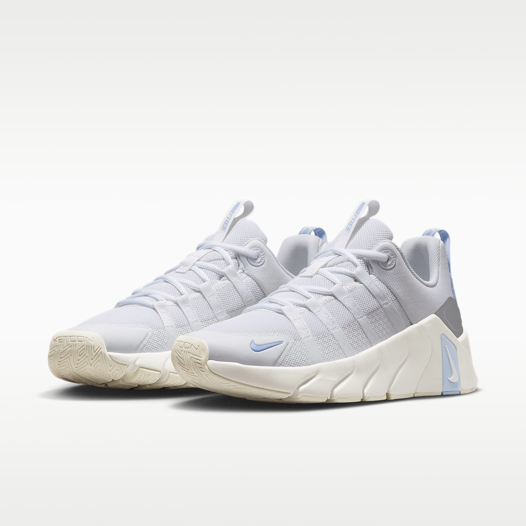 Nike Free Metcon 7 Trainingsschuhe (Damen) – Weiß/Hydrogen Blue/Metallic Silver/Weiß