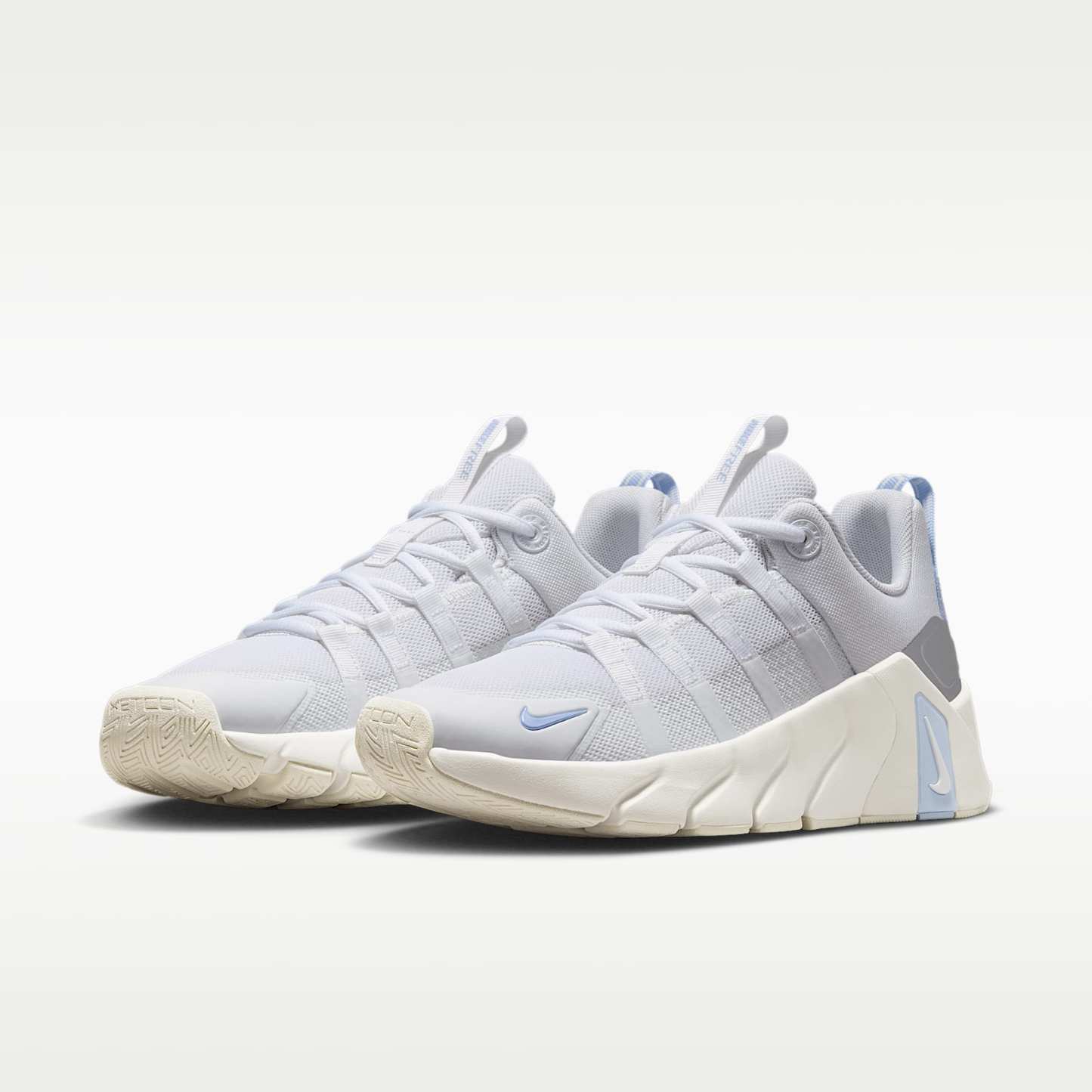 Nike Free Metcon 7 Trainingsschuhe (Damen) – Weiß/Hydrogen Blue/Metallic Silver/Weiß