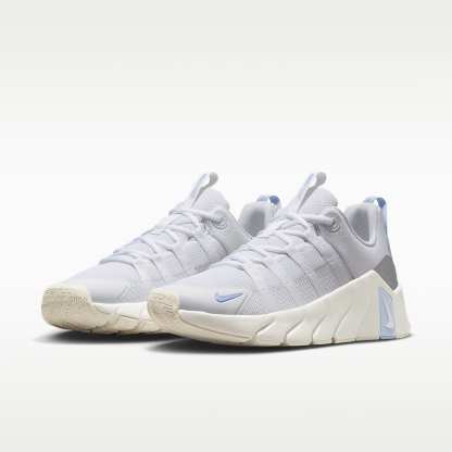 Nike Free Metcon 7 Trainingsschuhe (Damen) – Weiß/Hydrogen Blue/Metallic Silver/Weiß