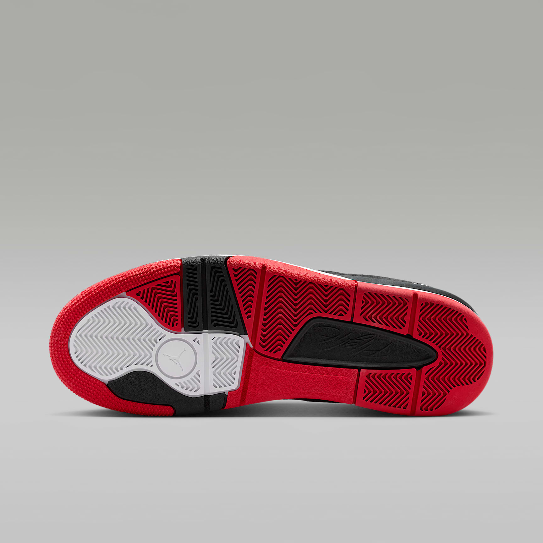 Jordan Flight Court Schuh (Herren) – Schwarz/University Red/Weiß