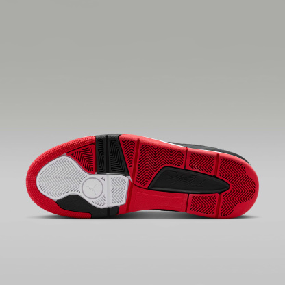 Jordan Flight Court Schuh (Herren) – Schwarz/University Red/Weiß