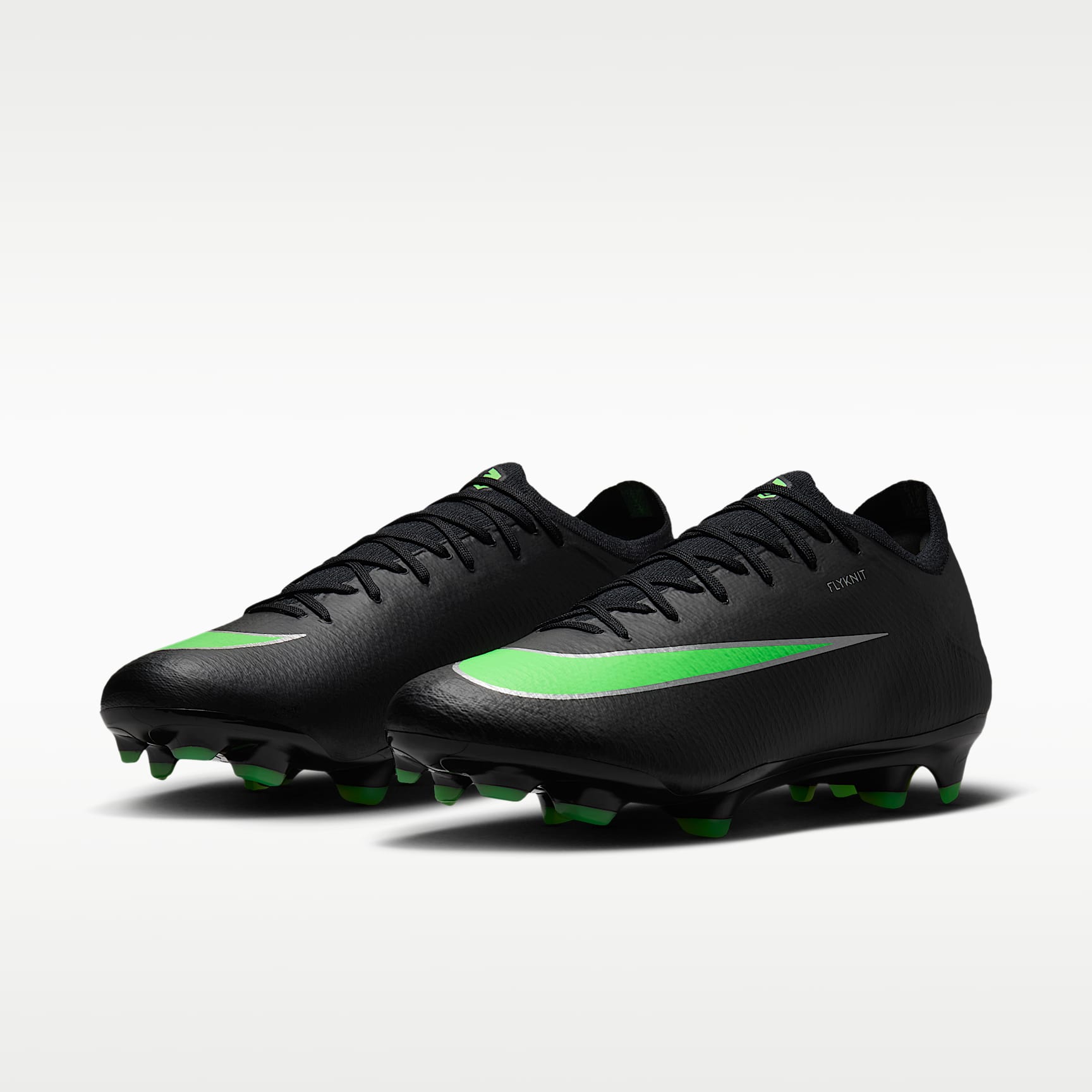 Nike Mercurial Vapor 17 Pro Low-Top-Fußballschuh für normalen Rasen – Schwarz/Schwarz/Illusion Green