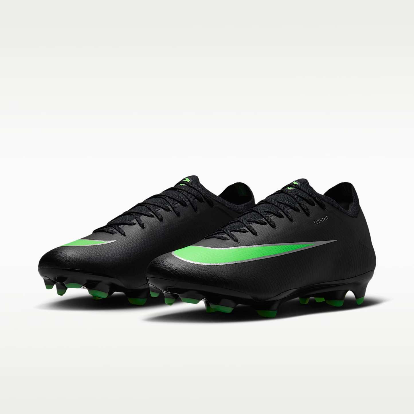 Nike Mercurial Vapor 17 Pro Low-Top-Fußballschuh für normalen Rasen – Schwarz/Schwarz/Illusion Green