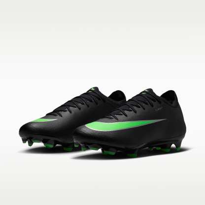 Nike Mercurial Vapor 17 Pro Low-Top-Fußballschuh für normalen Rasen – Schwarz/Schwarz/Illusion Green