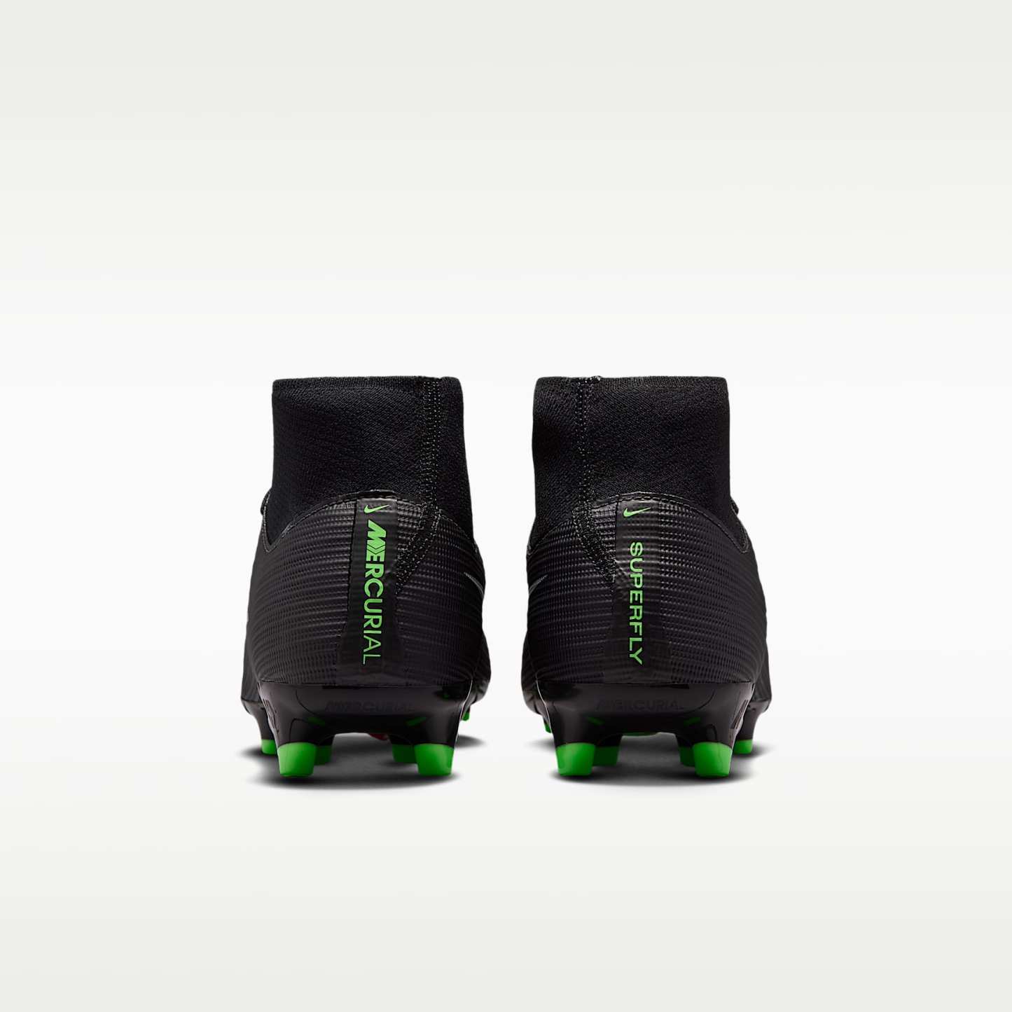Nike Mercurial Superfly 11 Academy High-Top-Fußballschuh für verschiedene Böden – Schwarz/Schwarz/Illusion Green