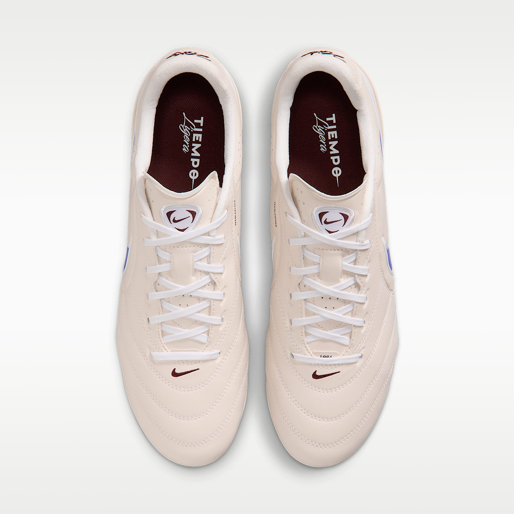 Nike Tiempo Ligera Pro Low-Top-Fußballschuh für weichen Rasen – Chalk/Weiß/Racer Blue