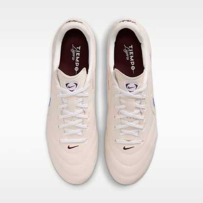 Nike Tiempo Ligera Pro Low-Top-Fußballschuh für weichen Rasen – Chalk/Weiß/Racer Blue