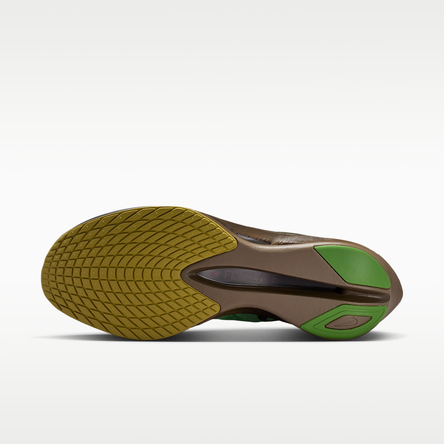 Nike Vaporfly 4 Laufschuh für Straßenwettkämpfe (Herren) – Chlorophyll/Off Noir/Mink Brown/Burgundy Ash