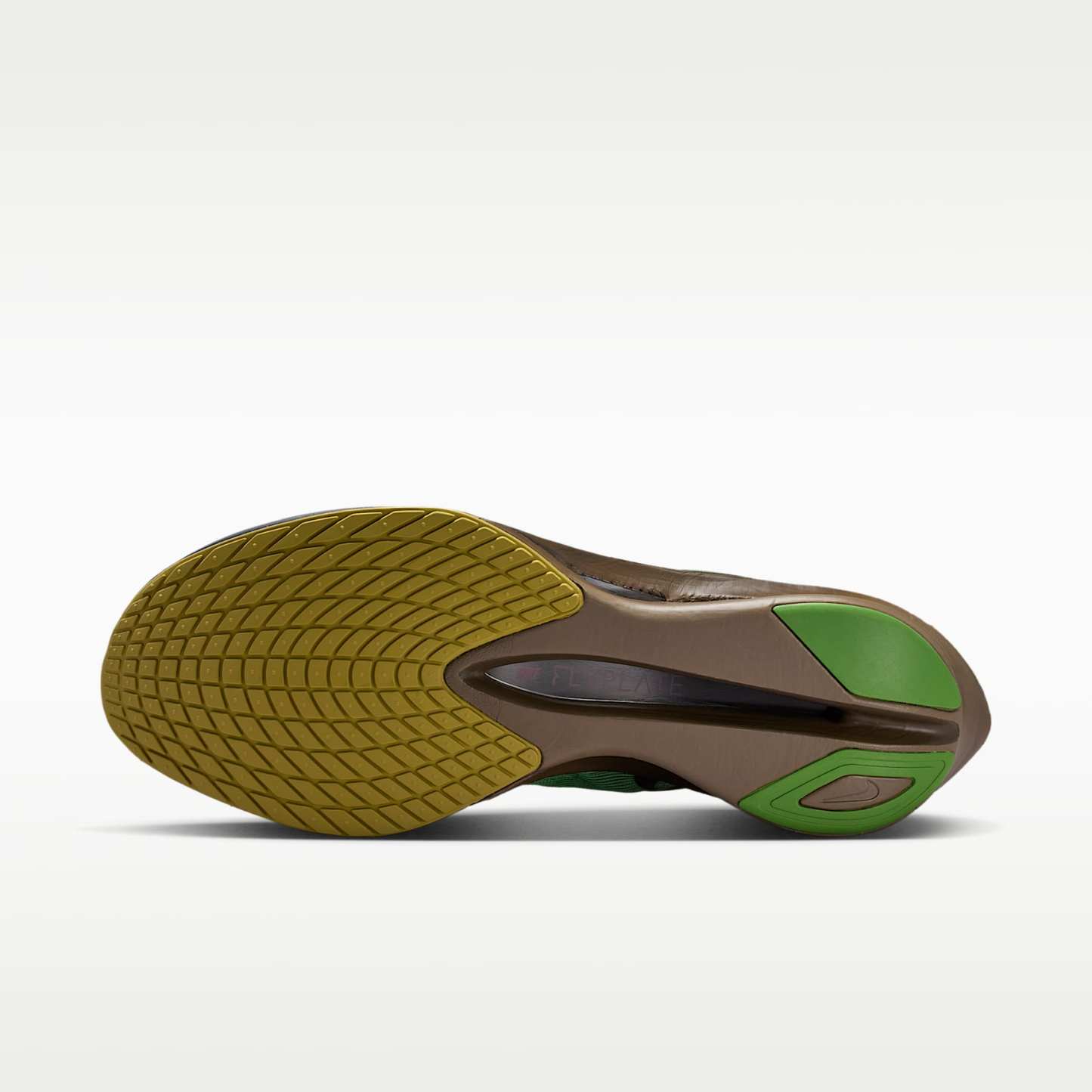 Nike Vaporfly 4 Laufschuh für Straßenwettkämpfe (Herren) – Chlorophyll/Off Noir/Mink Brown/Burgundy Ash