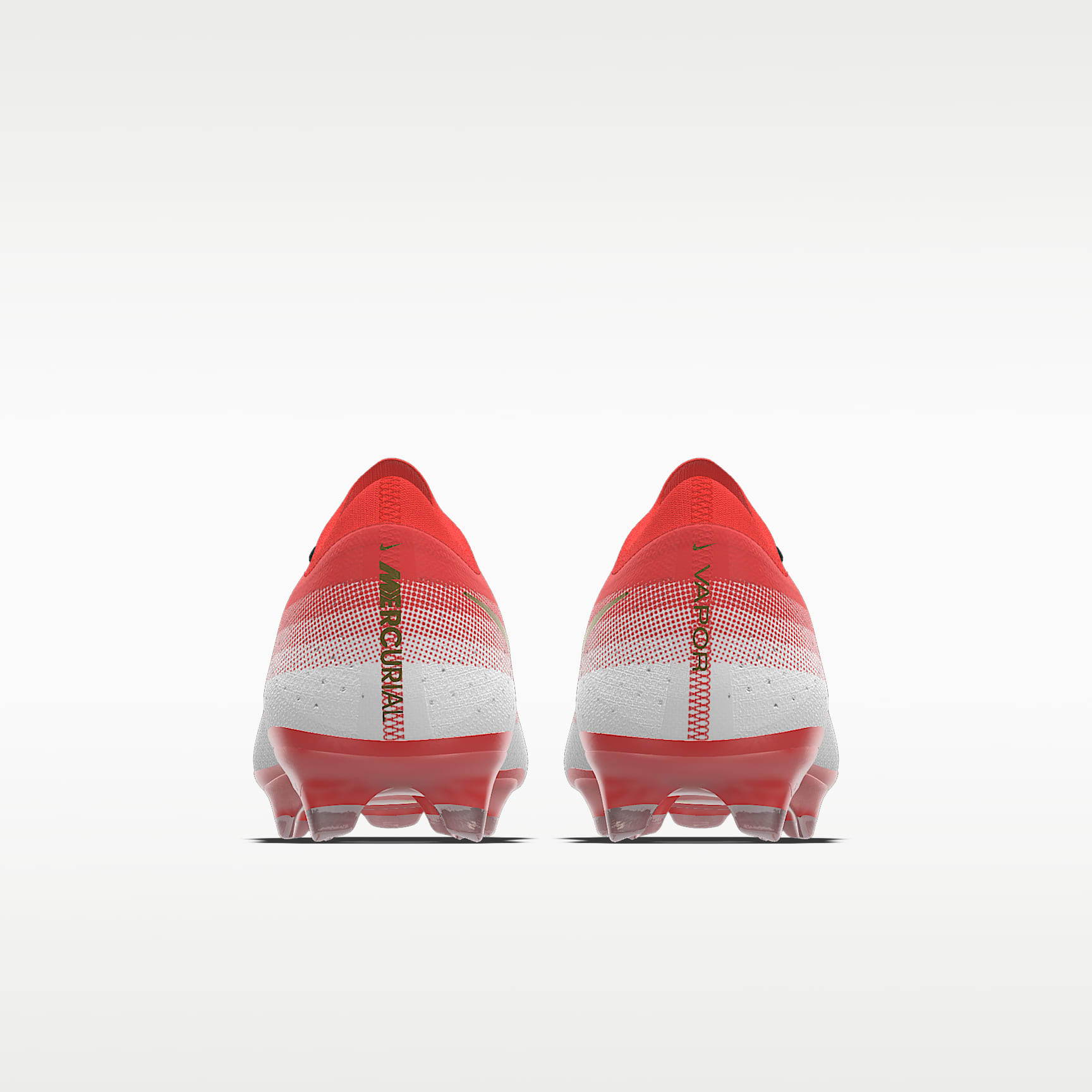 Nike Mercurial Vapor 17 Elite By You personalisierbarer Low-Top-Fußballschuh für normalen Rasen – Bright Crimson/Weiß [3389900446]