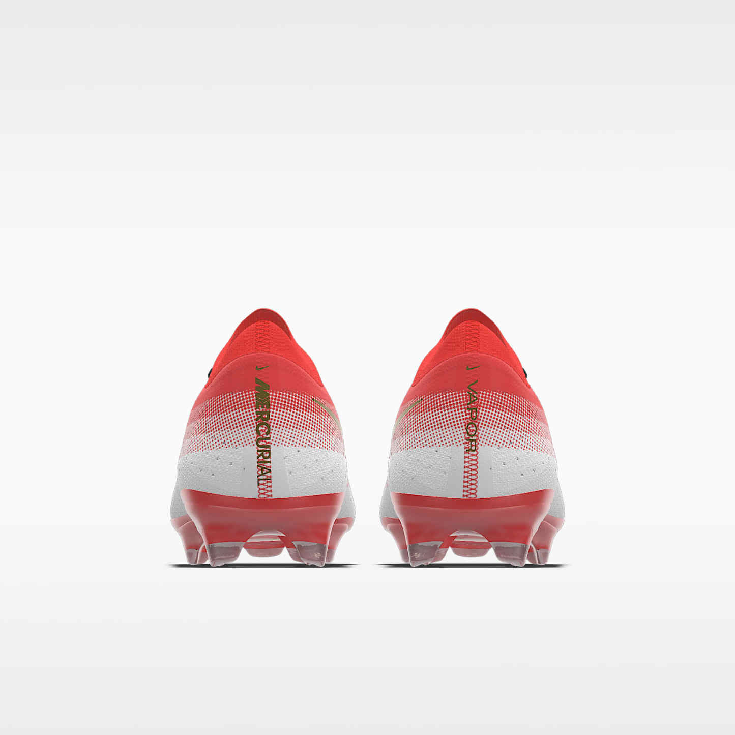 Nike Mercurial Vapor 17 Elite By You personalisierbarer Low-Top-Fußballschuh für normalen Rasen – Bright Crimson/Weiß [3389900446]