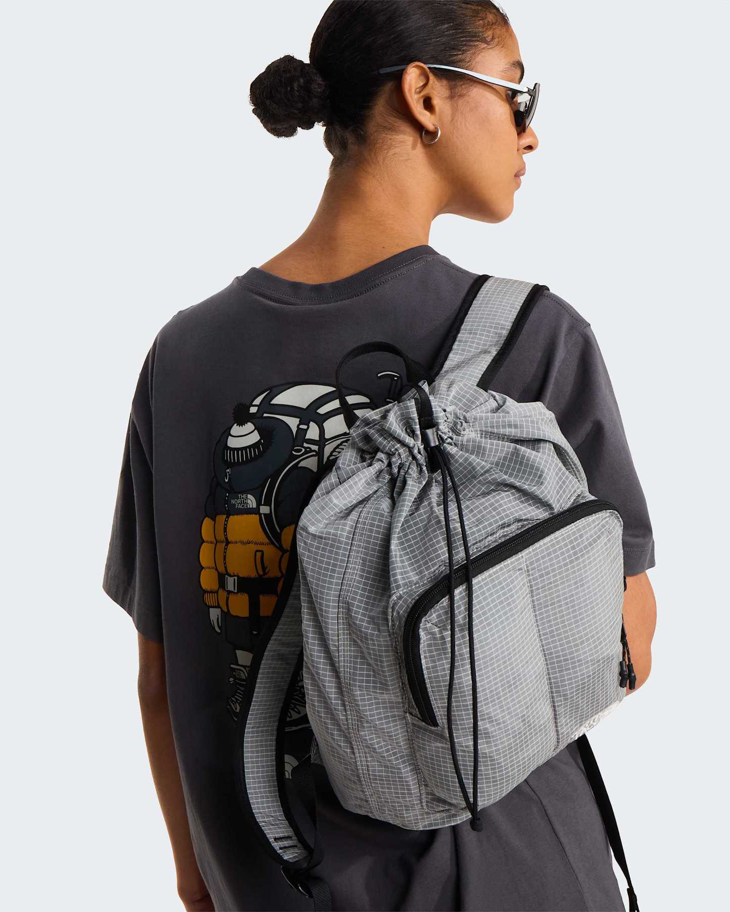 Unisex Gear Up Get Out Grafik T-Shirt – Anthracite Grey
