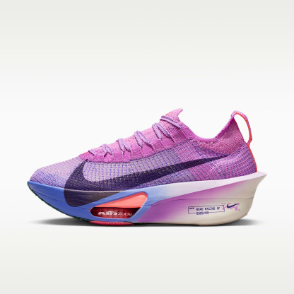 Nike Alphafly 3 Damen-Straßenlaufschuh für Wettkämpfe – Fuchsia Glow/Bright Violet/Sapphire/Purple Dynasty