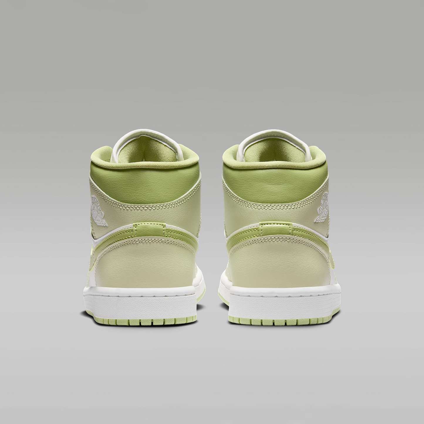 Air Jordan 1 Mid Schuh (Damen) – Olive Aura/Lawn/Coconut Milk/Sail