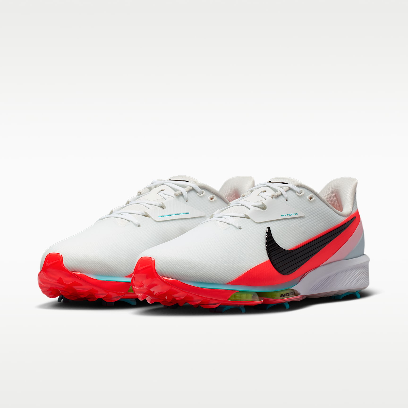 Nike NEXT% TOUR 3 Golfschuh – Summit White/Bright Crimson/Dusty Cactus/Schwarz