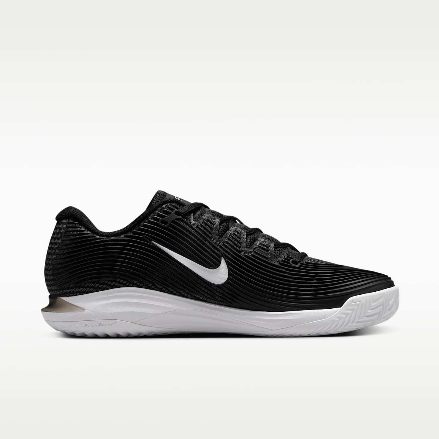 Nike Vapor 12 Clay Court Tennisschuh (Herren) – Schwarz/Dark Smoke Grey/Weiß