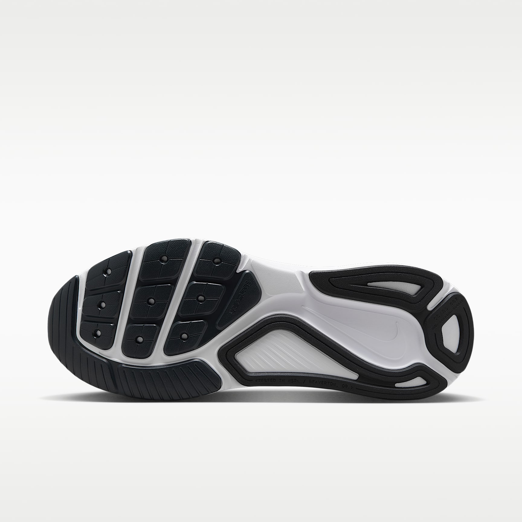 Nike Structure 26 Straßenlaufschuh (weit, Herren) – Schwarz/Wolf Grey/Metallic Silver/Weiß