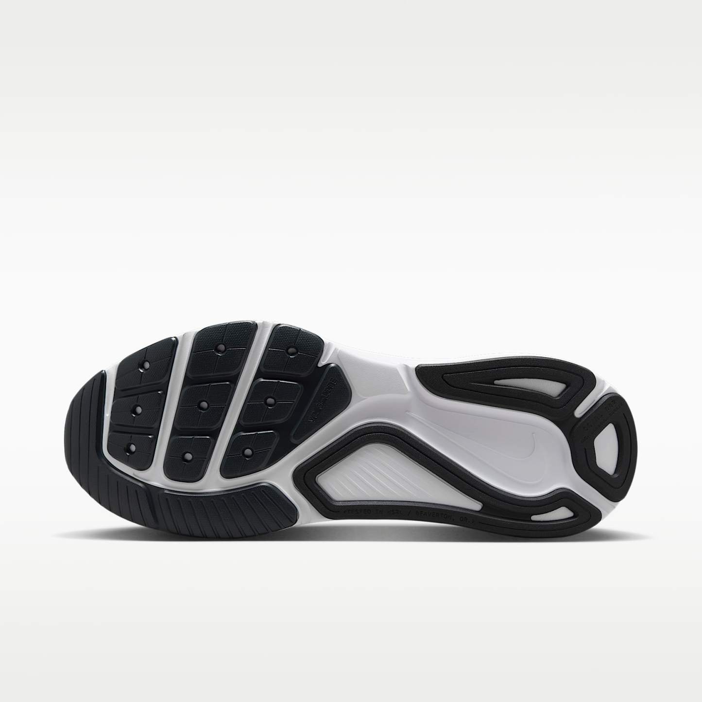 Nike Structure 26 Straßenlaufschuh (weit, Herren) – Schwarz/Wolf Grey/Metallic Silver/Weiß
