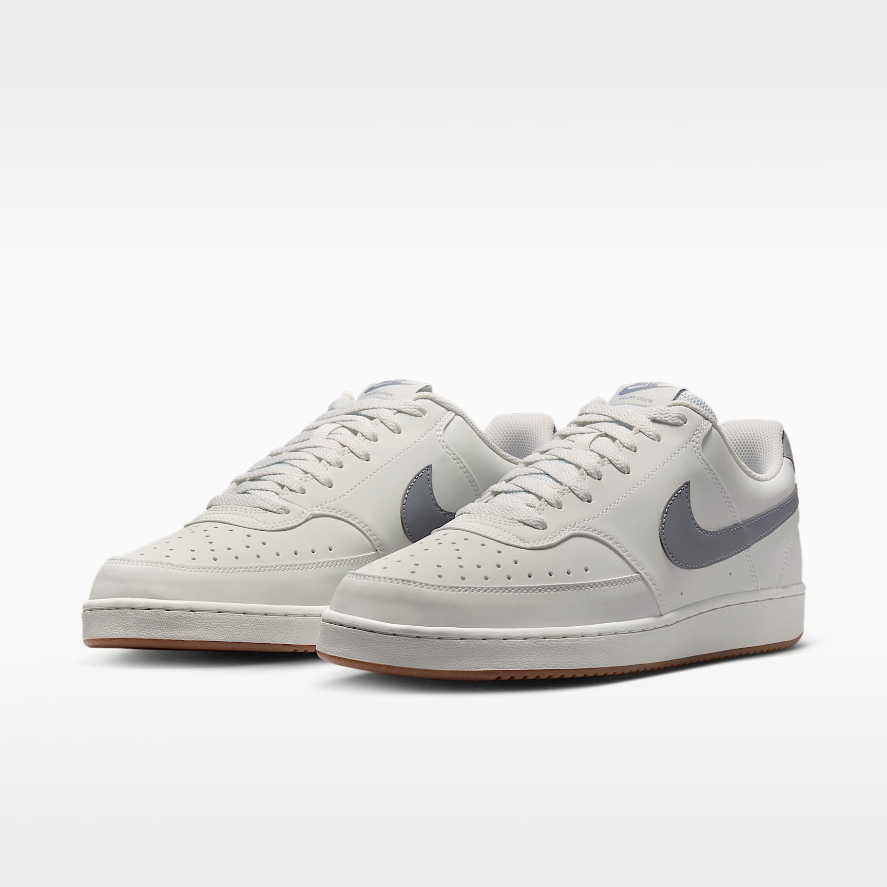 Nike Court Vision Low Herrenschuh – Off White/Gum Medium Brown/Stealth