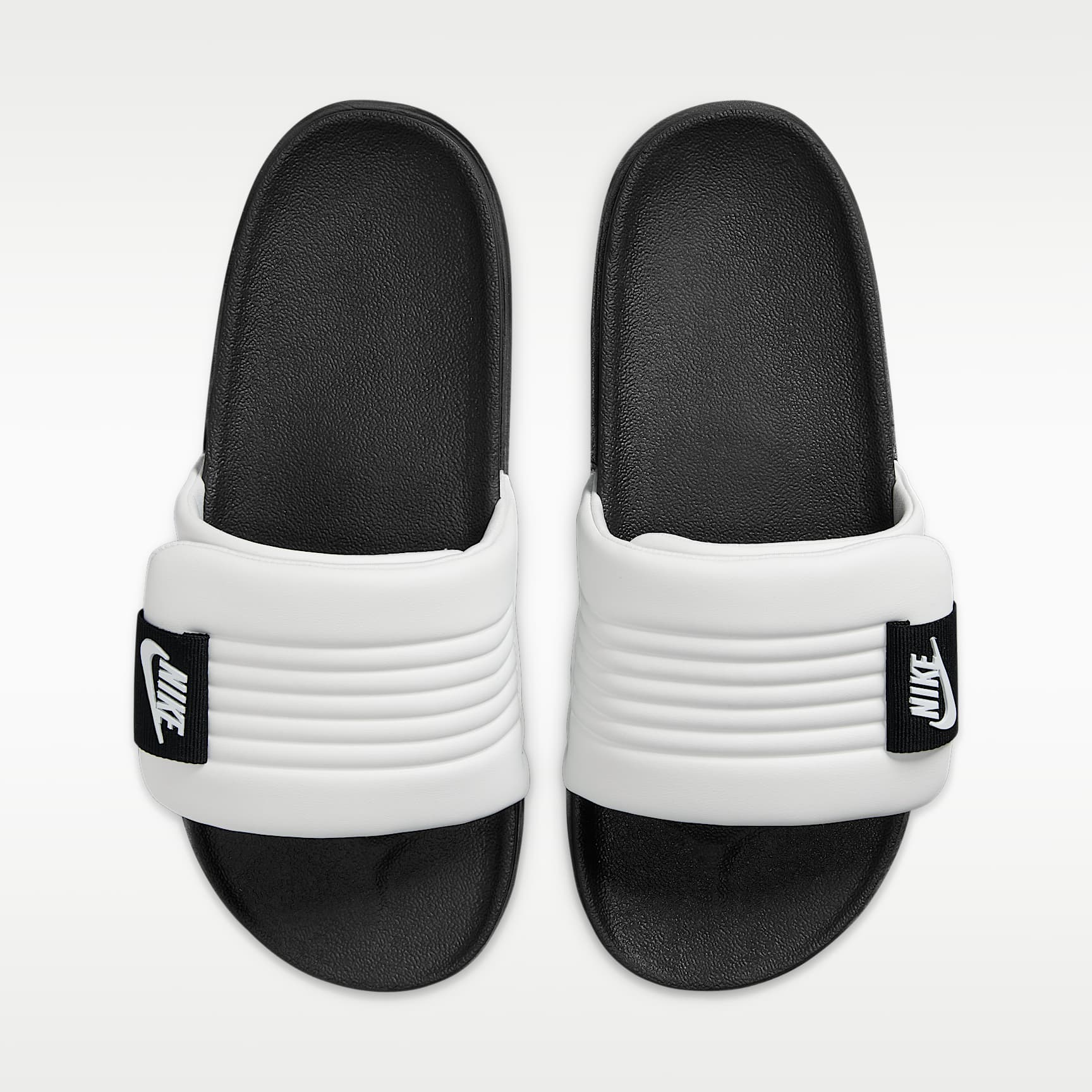 Nike Offcourt Adjust Herren-Slides – Summit White/Schwarz/Summit White