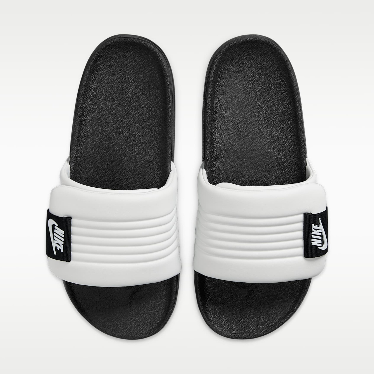 Nike Offcourt Adjust Herren-Slides – Summit White/Schwarz/Summit White