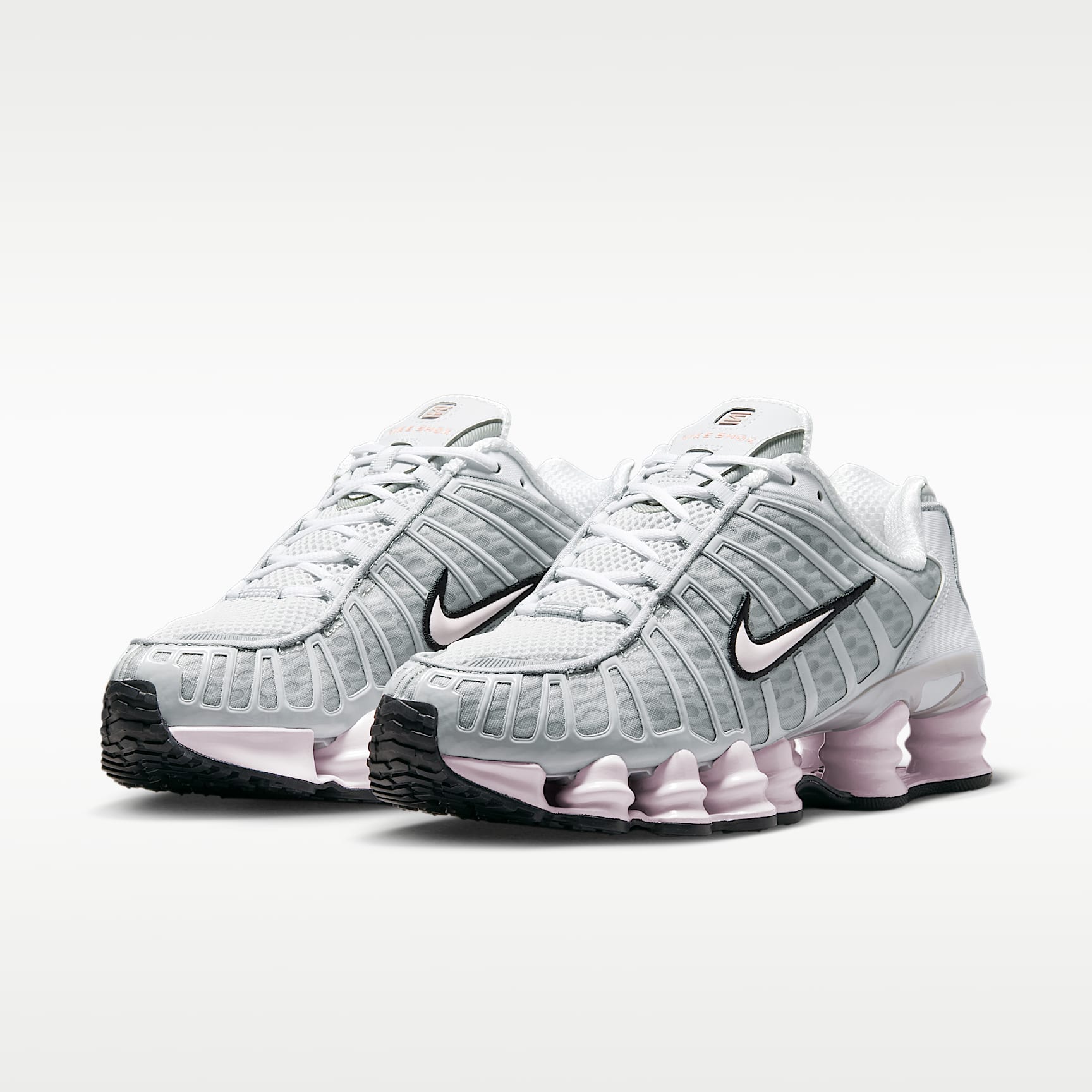 Nike Shox TL Schuh (Damen) – Neutral Grey/Metallic Silver/Schwarz/Pearl Pink