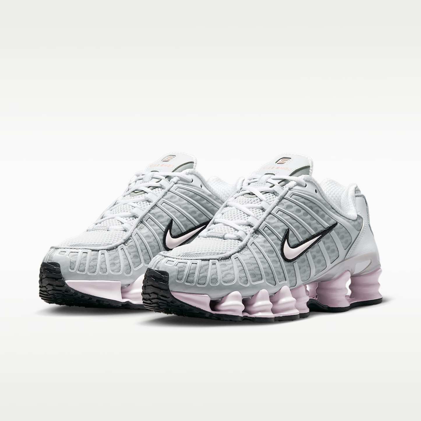 Nike Shox TL Schuh (Damen) – Neutral Grey/Metallic Silver/Schwarz/Pearl Pink
