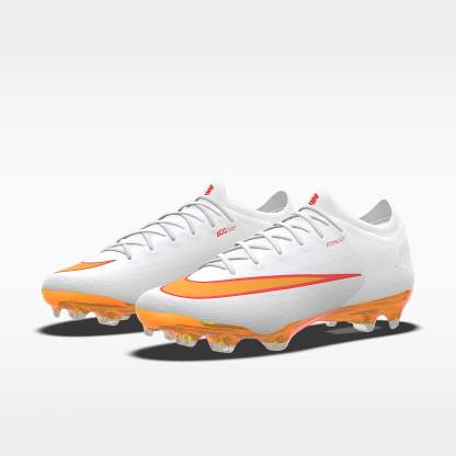Nike Mercurial Vapor 17 Elite By You personalisierbarer Low-Top-Fußballschuh für normalen Rasen – Bright Crimson/Weiß [9274715451]