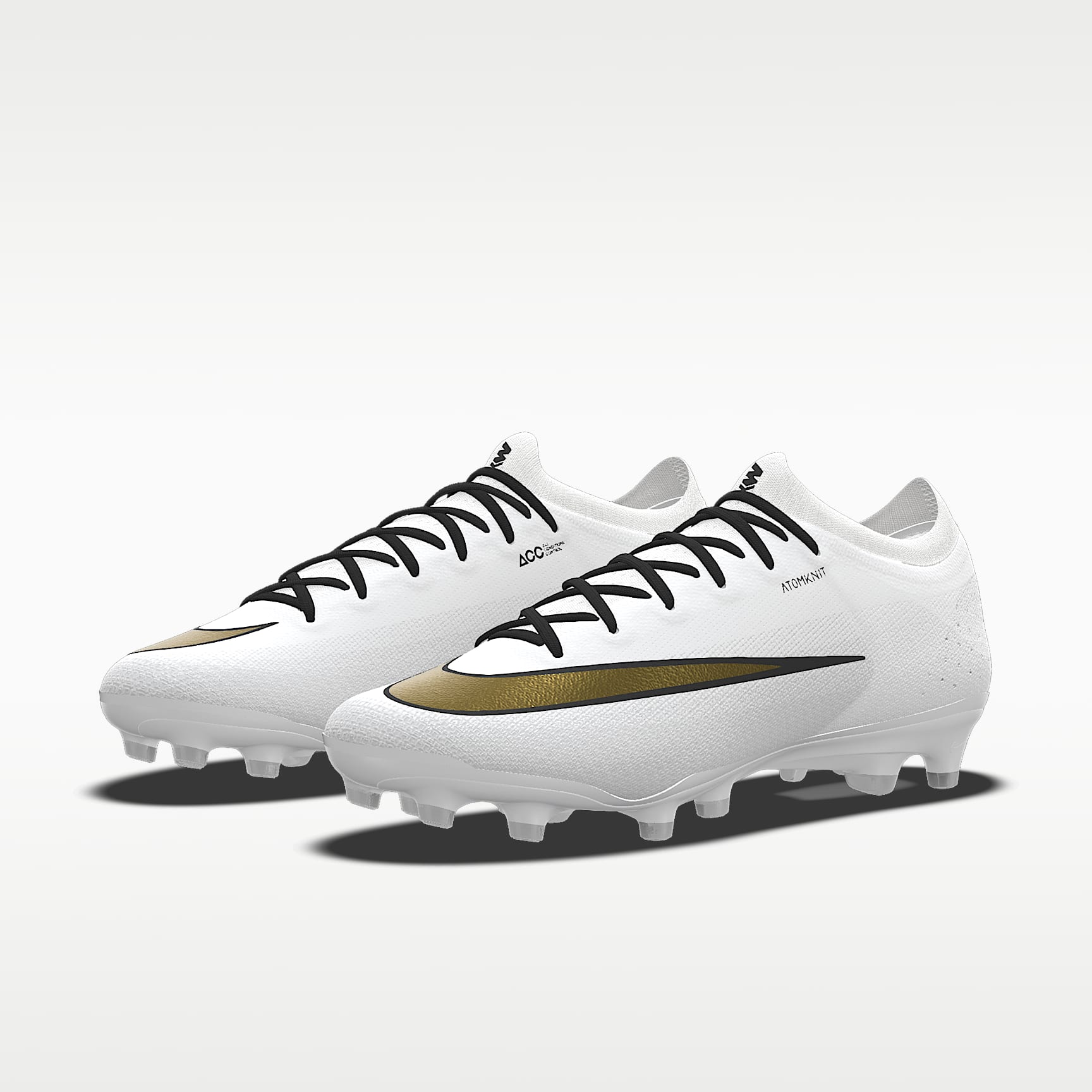 Nike Mercurial Vapor 17 Elite By You personalisierbarer Low-Top-Fußballschuh für Kunstrasen – Weiß/Weiß [3457357132]
