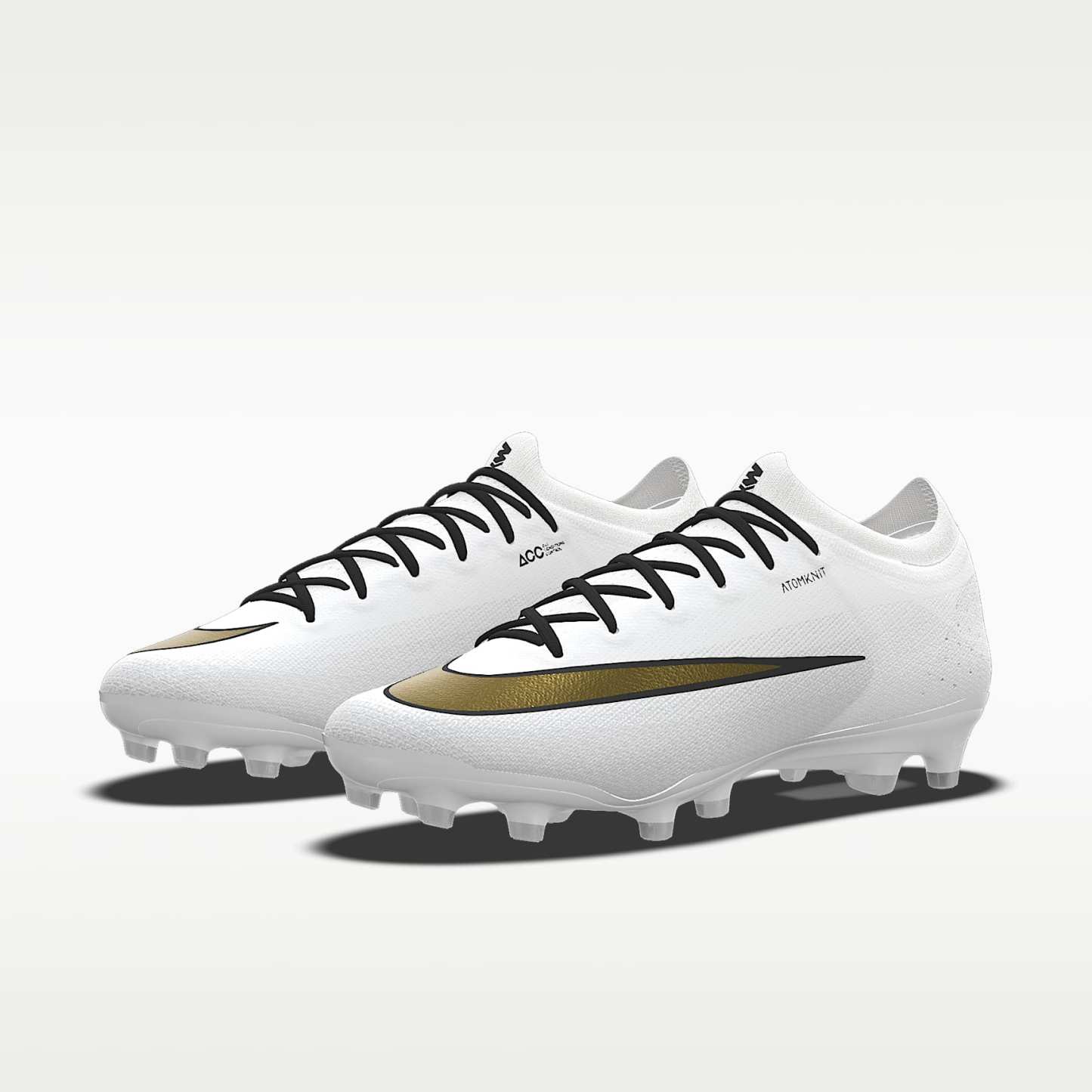 Nike Mercurial Vapor 17 Elite By You personalisierbarer Low-Top-Fußballschuh für Kunstrasen – Weiß/Weiß [3457357132]