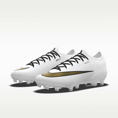 Nike Mercurial Vapor 17 Elite By You personalisierbarer Low-Top-Fußballschuh für Kunstrasen – Weiß/Weiß [3457357132]