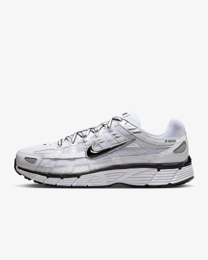 Nike P-6000 Schuh – Weiß/Metallic Silver/Schwarz/Schwarz