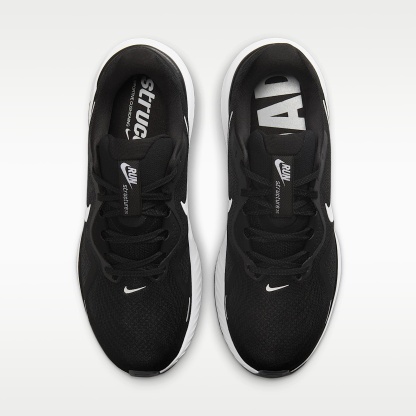 Nike Structure 26 Straßenlaufschuh (Herren) – Schwarz/Cool Grey/Metallic Silver/Weiß