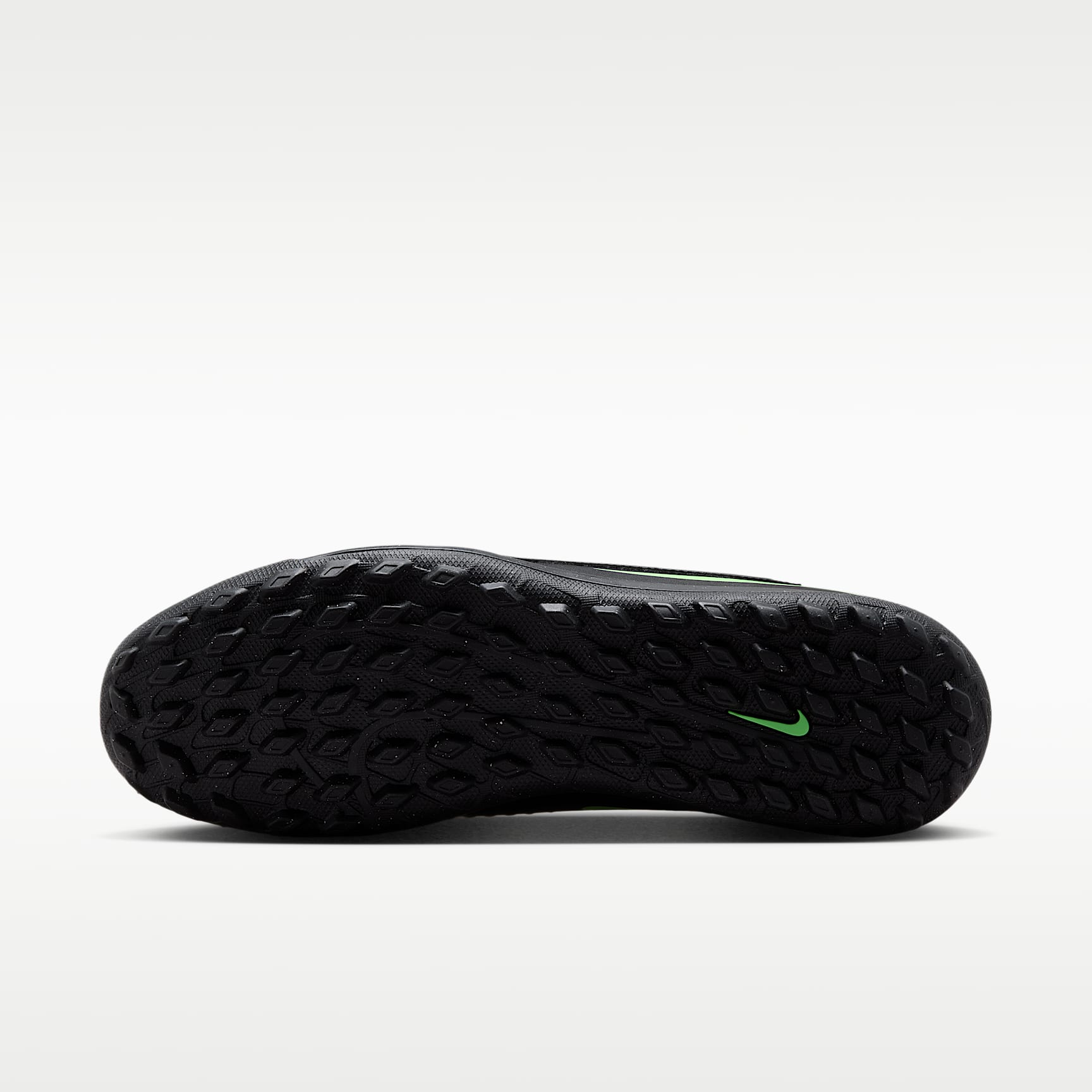 Nike Phantom 6 High Club Fußballschuh für Turf – Schwarz/Schwarz/Illusion Green