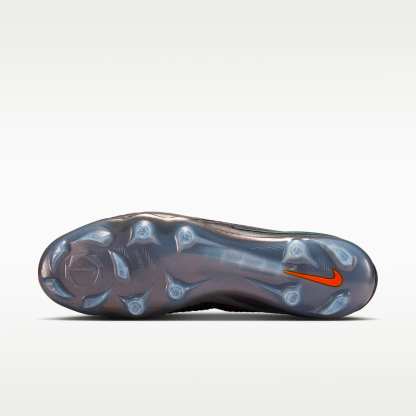 Nike Phantom 6 High Elite LV8 Fußballschuh für normalen Rasen – Medium Ash/Schwarz/Gold Amber