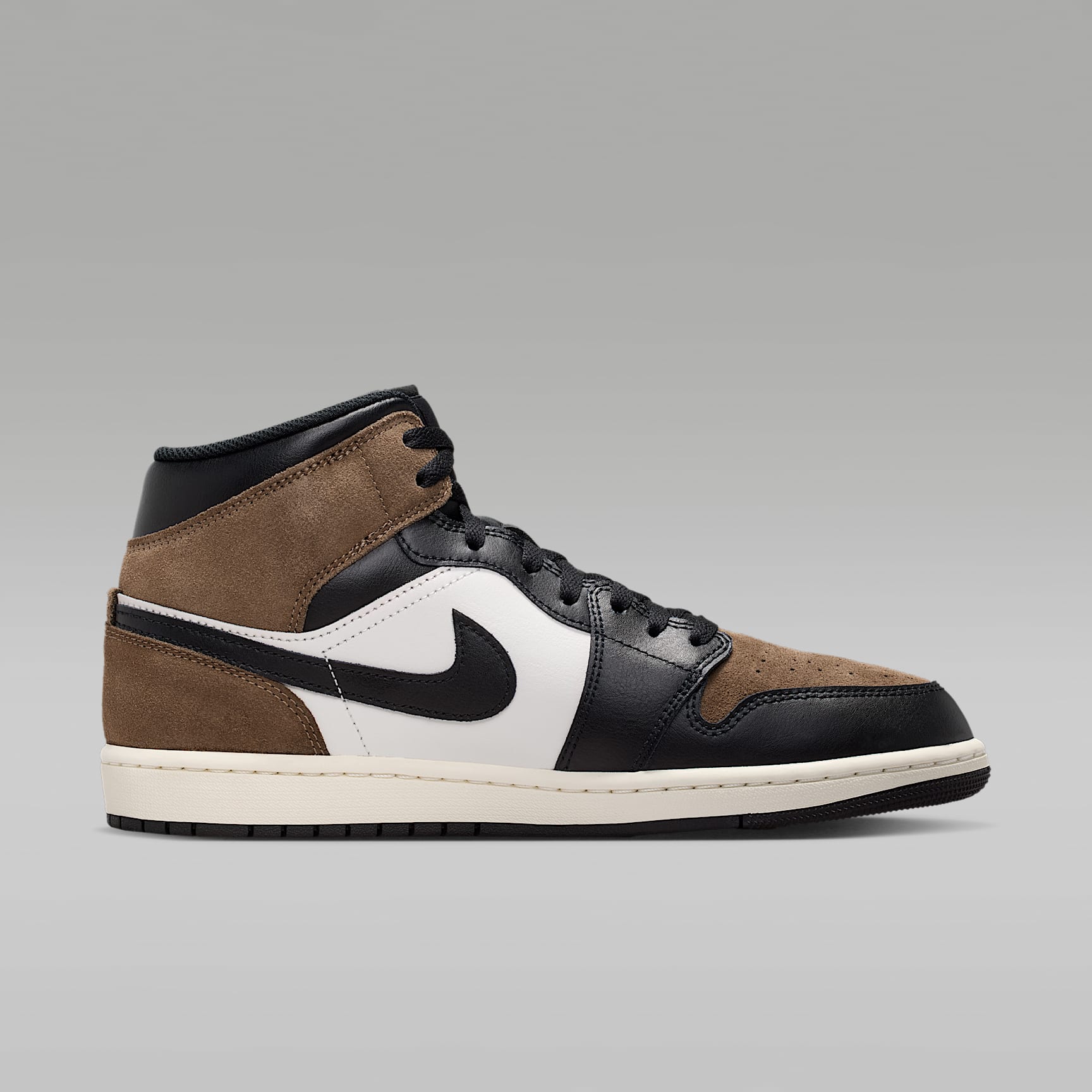 Air Jordan 1 Mid Herrenschuh – Schwarz/Palomino/University Red/Phantom