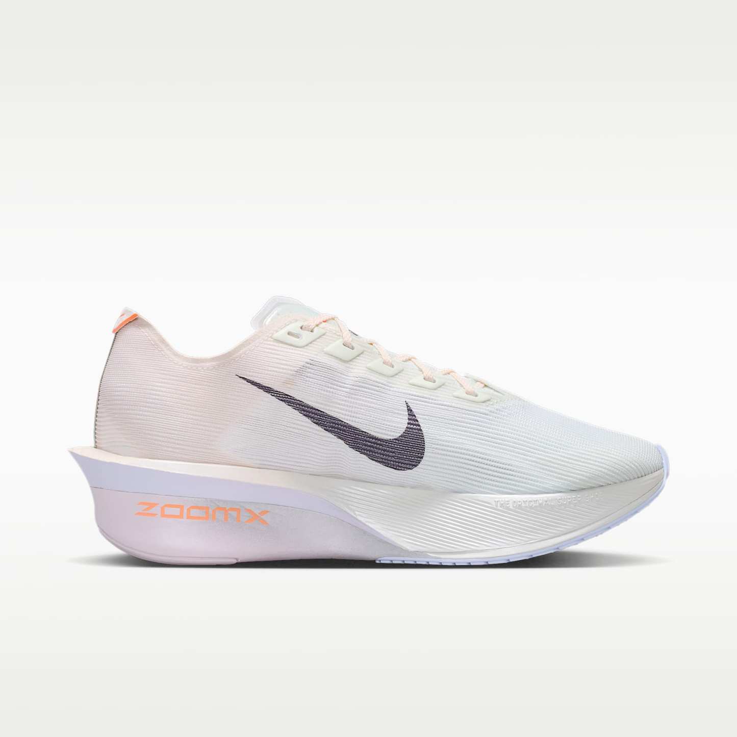 Nike Vaporfly 4 Straßenlaufschuh für Wettkämpfe (Damen) – Barely Green/Chalk/Hyper Crimson/Purple Dynasty